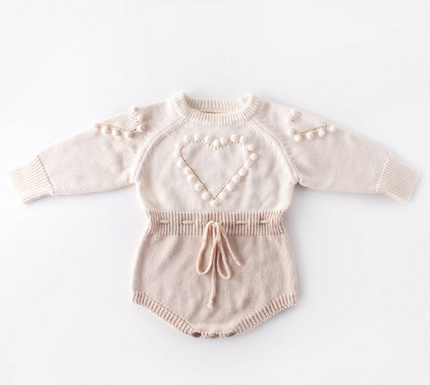 LOVE IS MADE OF A WOOL BODYSUIT BABY VIBES & CO.