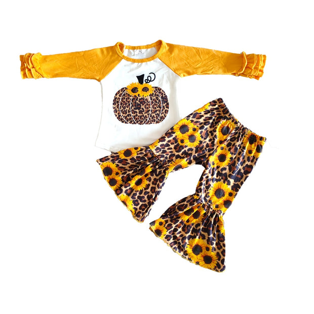 12MO-10T Leopard Pumpkin Print 2PC Set BABY VIBES & CO.