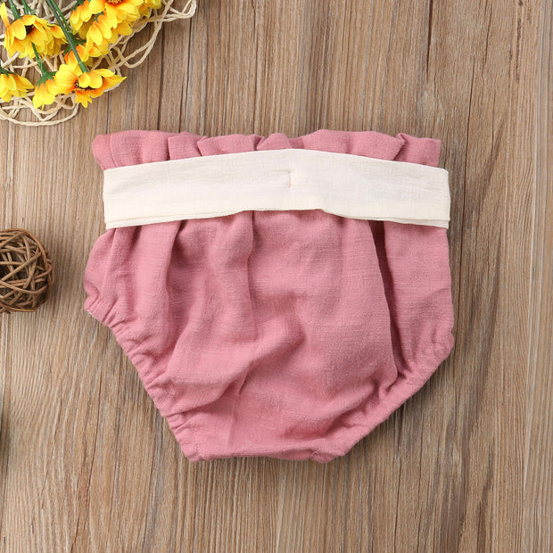 Baby Girl Ruffle Bow Bottoms BABY VIBES & CO.