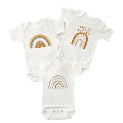 Baby Boy Rainbow Bodysuits BABY VIBES & CO.