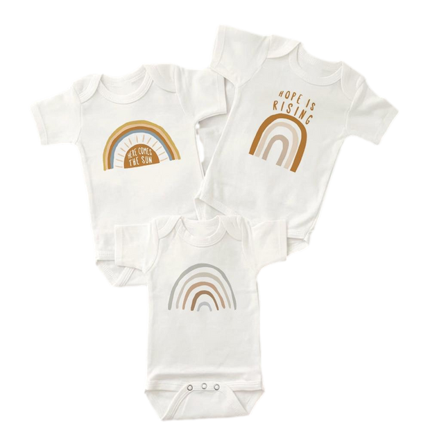 Baby Boy Rainbow Bodysuits BABY VIBES & CO.
