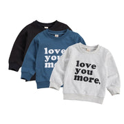 Long Sleeve Love You More Crew Neck 6M-4Y BABY VIBES & CO.