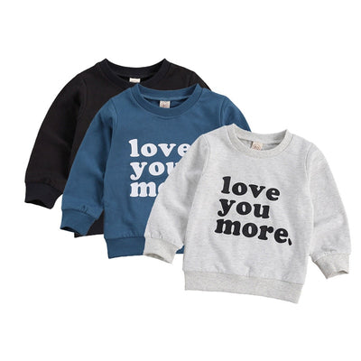 Long Sleeve Love You More Crew Neck 6M-4Y BABY VIBES & CO.