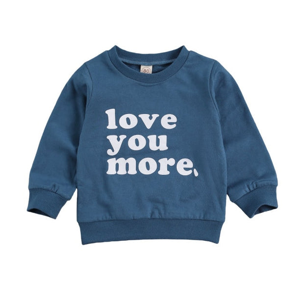 Long Sleeve Love You More Crew Neck 6M-4Y BABY VIBES & CO.