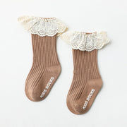 Frill & Lace Knee High Socks 0-3Y BABY VIBES & CO.