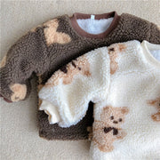 Thickened Saffron Teddy Fleece Separates BABY VIBES & CO.