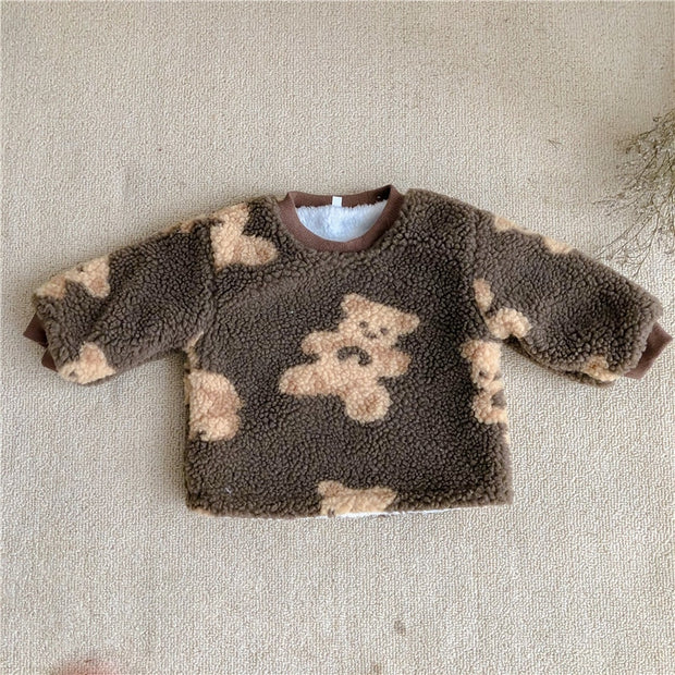 Thickened Saffron Teddy Fleece Separates BABY VIBES & CO.