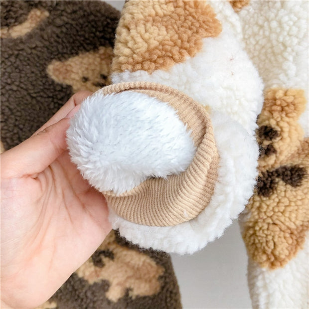 Thickened Saffron Teddy Fleece Separates BABY VIBES & CO.