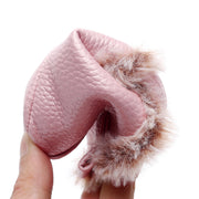 Fuzzy Canvas Soft-Sole Booties BABY VIBES & CO.