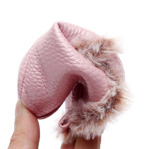 Fuzzy Canvas Soft-Sole Booties BABY VIBES & CO.