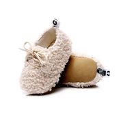 Fuzzy Soft Sole Lace-up Booties 0-24M BABY VIBES & CO.