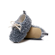 Fuzzy Soft Sole Lace-up Booties 0-24M BABY VIBES & CO.