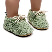 Fuzzy Soft Sole Lace-up Booties 0-24M BABY VIBES & CO.