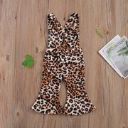 Leopard Print Sleeveless Overalls BABY VIBES & CO.