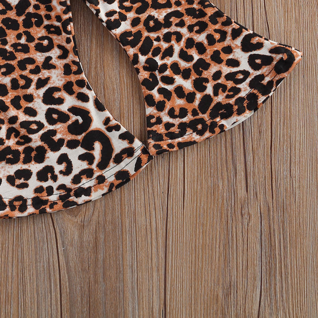 Leopard Print Sleeveless Overalls BABY VIBES & CO.
