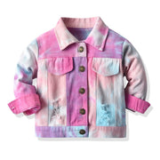 TIE DIE JEAN JACKET 12-7T BABY VIBES & CO.