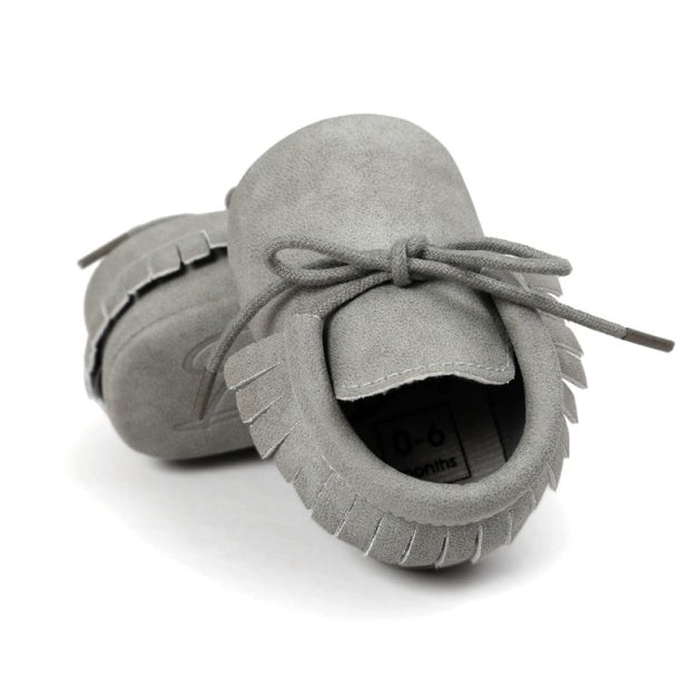 BABY MOCCASIN FRINGED BOOTIES BABY VIBES & CO.