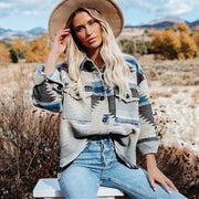 Turquoise Cherokee Retro Button Up BABY VIBES & CO.