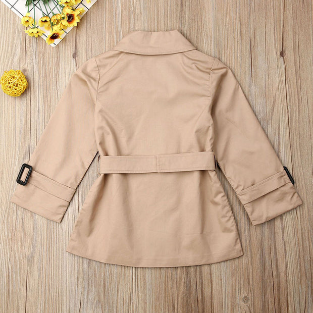 Toddlers Trendy Belted Trenchie 2-7T BABY VIBES & CO.