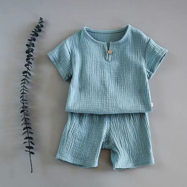 2PC Cotton And Linen Set BABY VIBES & CO.