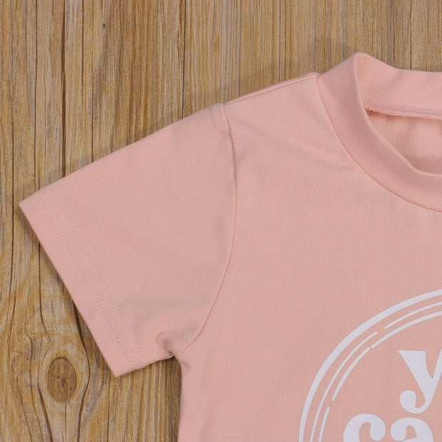 You Can Sit With Us Rose Gold Tee & Cheetah Bells Set 2T-6T BABY VIBES & CO.