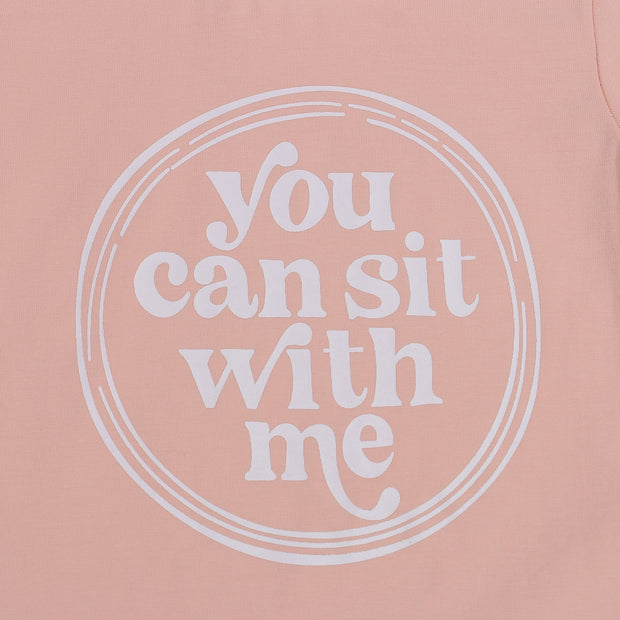 You Can Sit With Us Rose Gold Tee & Cheetah Bells Set 2T-6T BABY VIBES & CO.