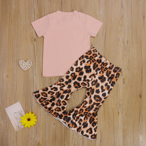 You Can Sit With Us Rose Gold Tee & Cheetah Bells Set 2T-6T BABY VIBES & CO.