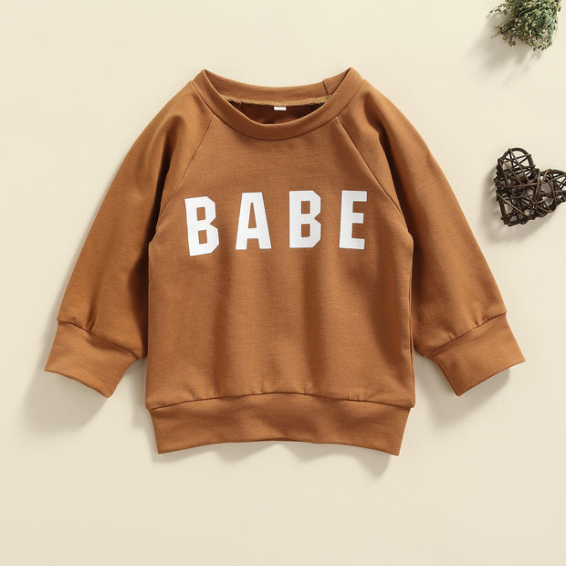 BABE CREW NECK SWEATSHIRT BABY VIBES & CO.