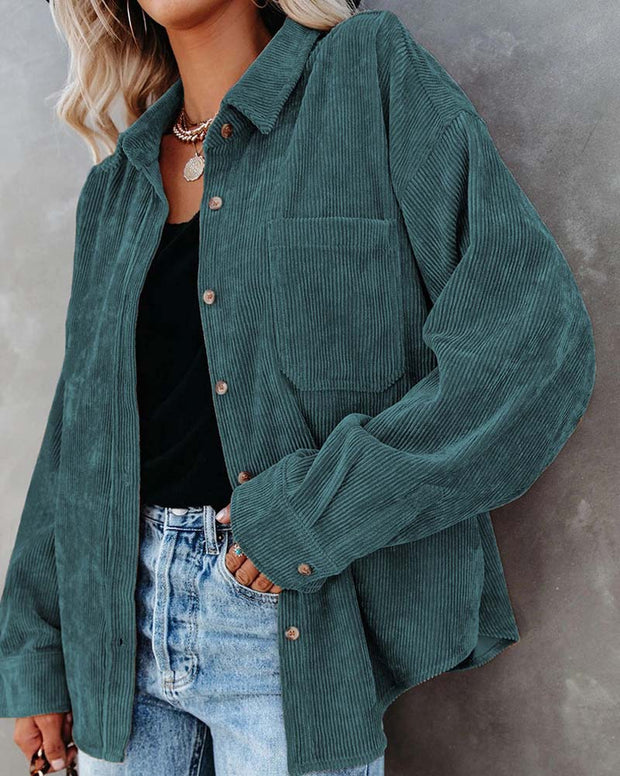 Boho Mama Corduroy Button Up BABY VIBES & CO.