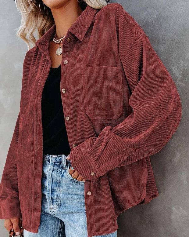 Boho Mama Corduroy Button Up BABY VIBES & CO.