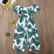 Toddler Leaf Boho Romper 3-8Y - BABY VIBES & CO.