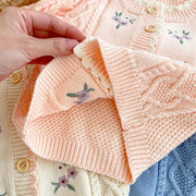 Vintage Floral Embroidered Cardigan 6M-3T BABY VIBES & CO.