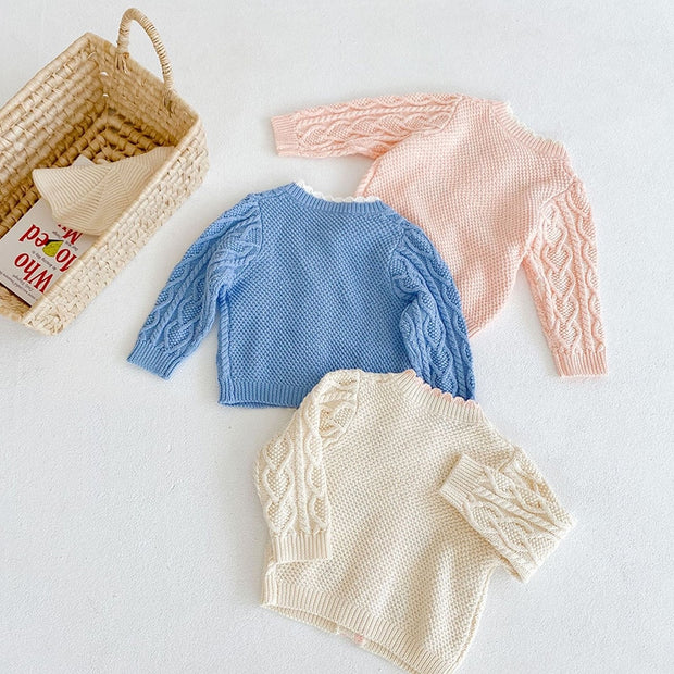 Vintage Floral Embroidered Cardigan 6M-3T BABY VIBES & CO.