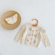 Vintage Floral Embroidered Cardigan 6M-3T BABY VIBES & CO.