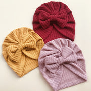 Bow Knitted Waffe Turban - BABY VIBES & CO.