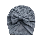 Bow Knitted Waffe Turban - BABY VIBES & CO.