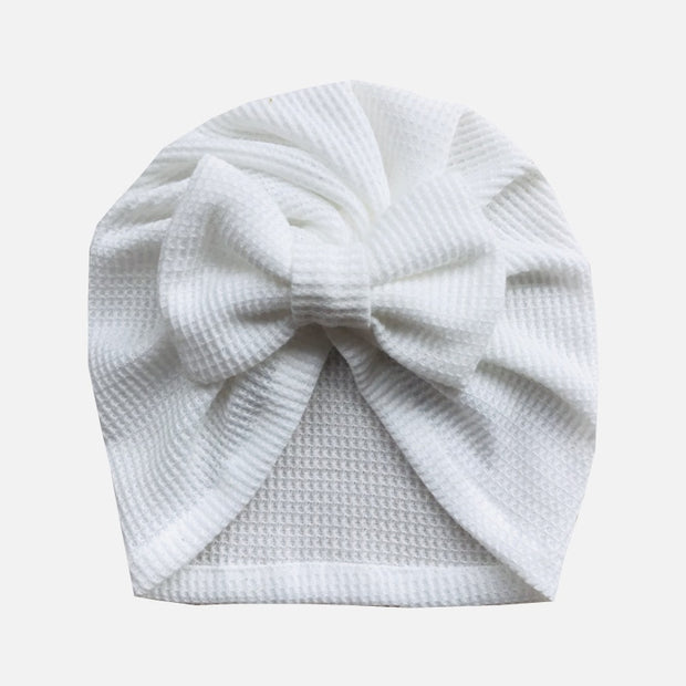 Bow Knitted Waffe Turban - BABY VIBES & CO.