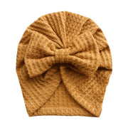 Bow Knitted Waffe Turban - BABY VIBES & CO.