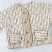 RETRO RHOMBUS WAVY & THICK BOMBER BUTTONDOWN BABY VIBES & CO.