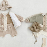 RETRO RHOMBUS WAVY & THICK BOMBER BUTTONDOWN BABY VIBES & CO.