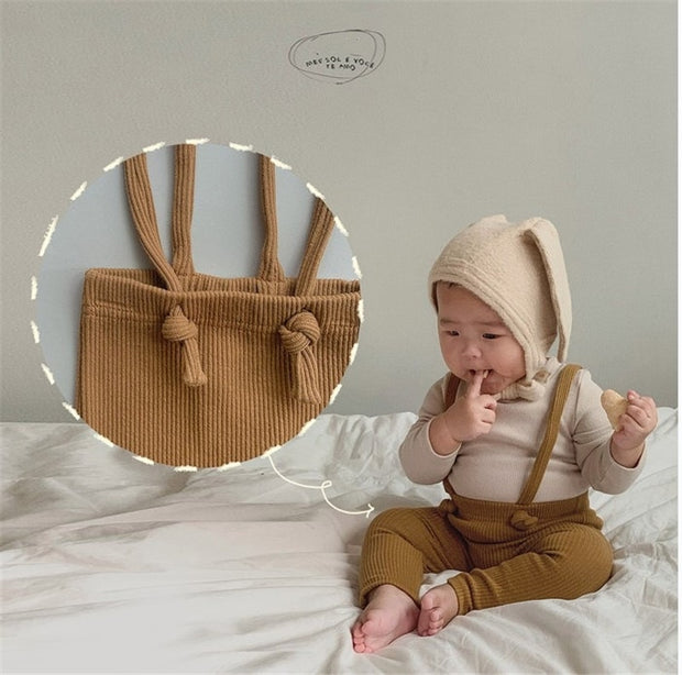 HIGH WAISTED OVERALL SUSPENDERS 3M-3T BABY VIBES & CO.