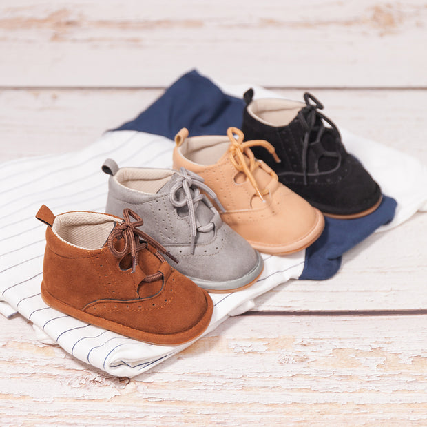 LEATHER SPORT LACE UP VINTAGE KICKS BABY VIBES & CO.