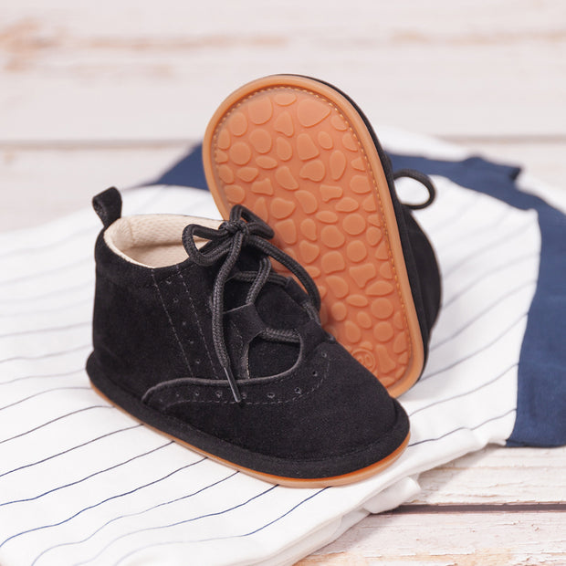 LEATHER SPORT LACE UP VINTAGE KICKS BABY VIBES & CO.