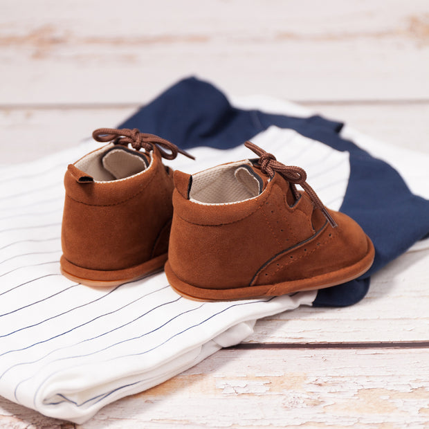 LEATHER SPORT LACE UP VINTAGE KICKS BABY VIBES & CO.