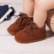 LEATHER SPORT LACE UP VINTAGE KICKS BABY VIBES & CO.