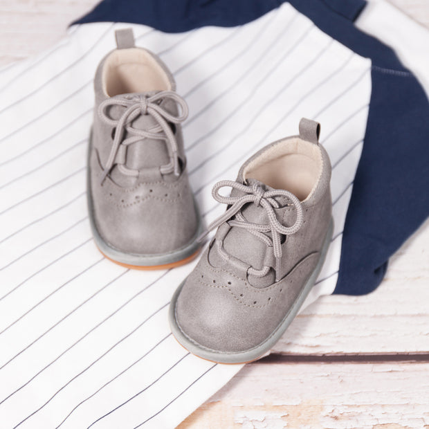 LEATHER SPORT LACE UP VINTAGE KICKS BABY VIBES & CO.