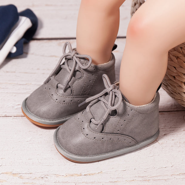 LEATHER SPORT LACE UP VINTAGE KICKS BABY VIBES & CO.