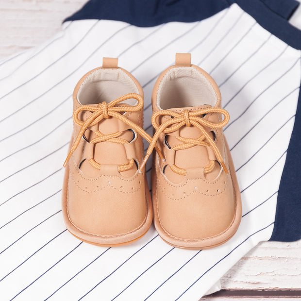 LEATHER SPORT LACE UP VINTAGE KICKS BABY VIBES & CO.