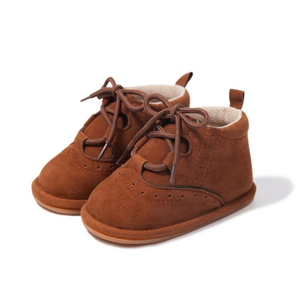 LEATHER SPORT LACE UP VINTAGE KICKS BABY VIBES & CO.