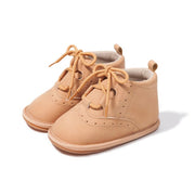 LEATHER SPORT LACE UP VINTAGE KICKS BABY VIBES & CO.